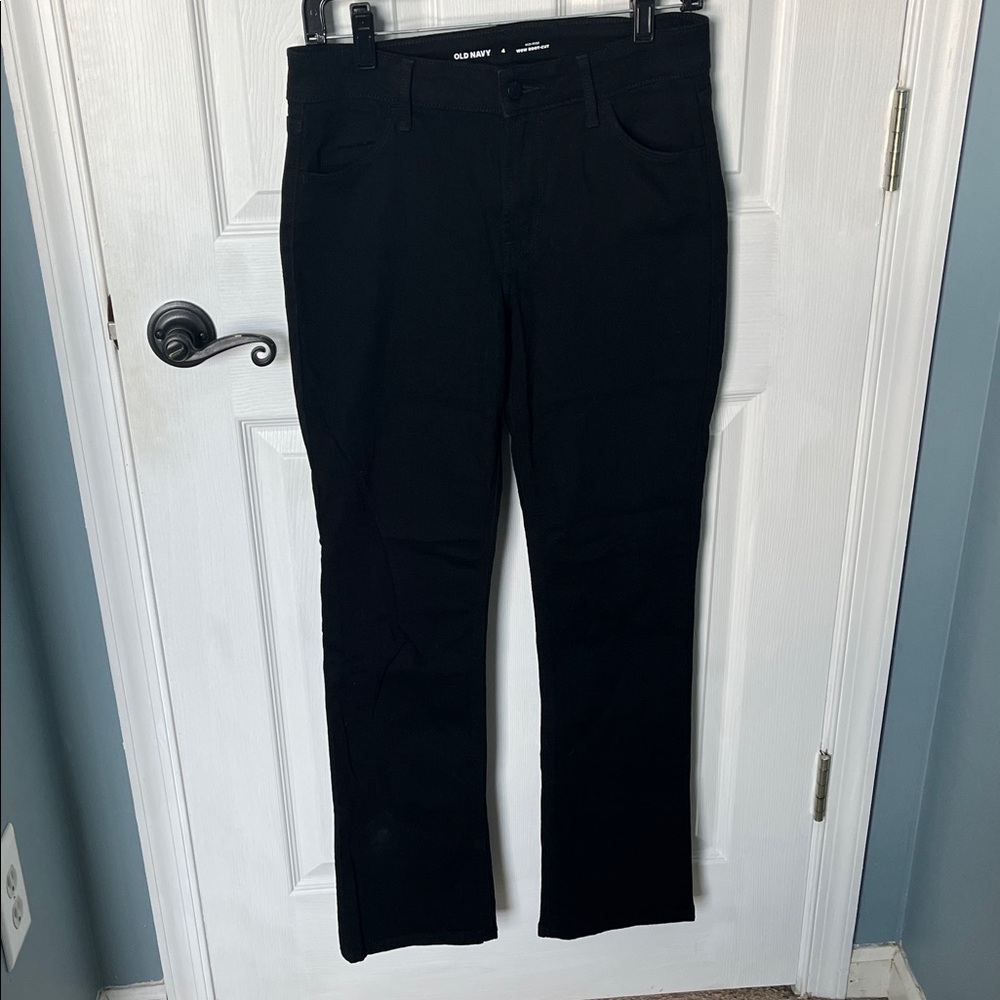 Old Navy Women's Dark Blue Straight Leg Jeans